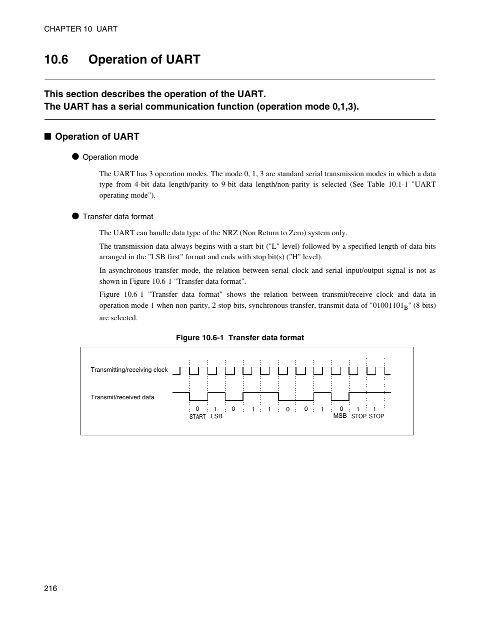 6 operation of uart, 6 "o | FUJITSU Semiconductor Controller MB89950/950A User Manual | Page 230 / 318