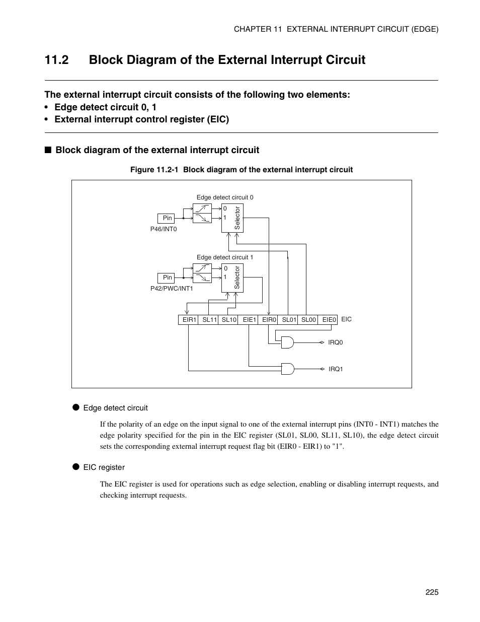 2 block diagram of the external interrupt circuit, 2 "b | FUJITSU Semiconductor Controller MB89950/950A User Manual | Page 239 / 318