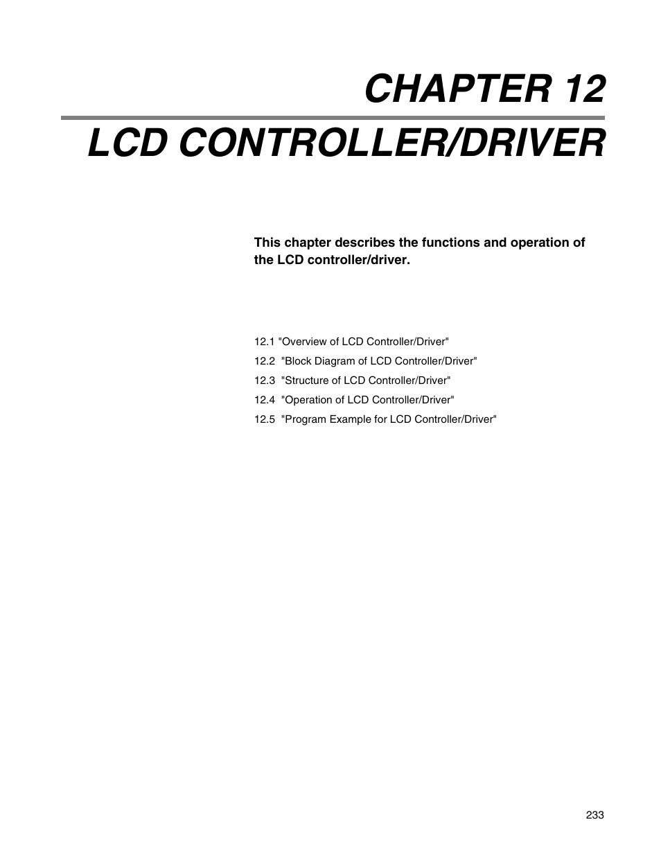 Chapter 12 lcd controller/driver | FUJITSU Semiconductor Controller MB89950/950A User Manual | Page 247 / 318