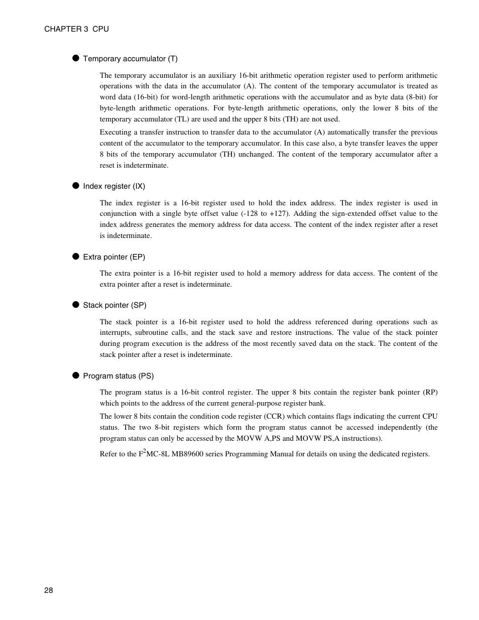 FUJITSU Semiconductor Controller MB89950/950A User Manual | Page 42 / 318