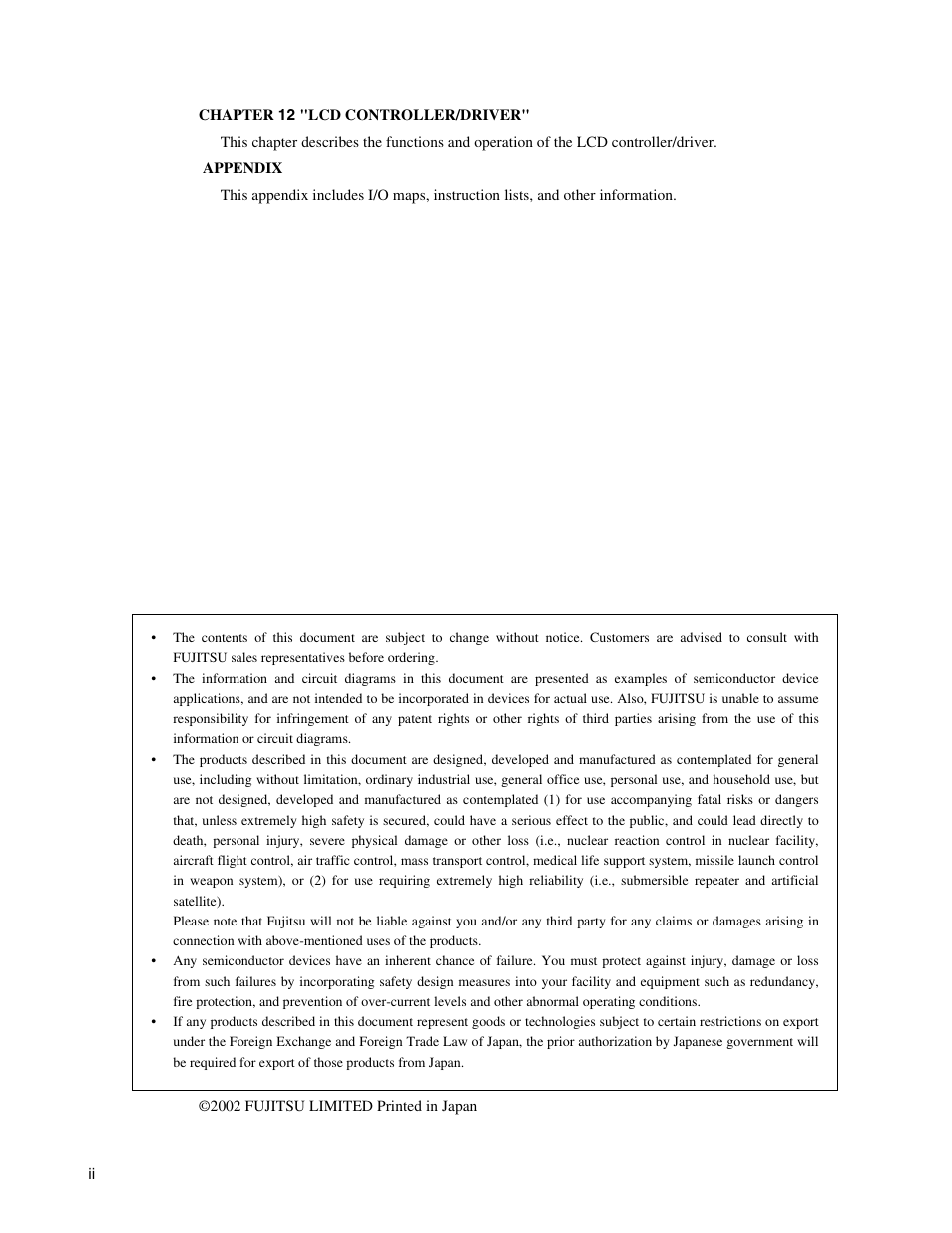 FUJITSU Semiconductor Controller MB89950/950A User Manual | Page 6 / 318