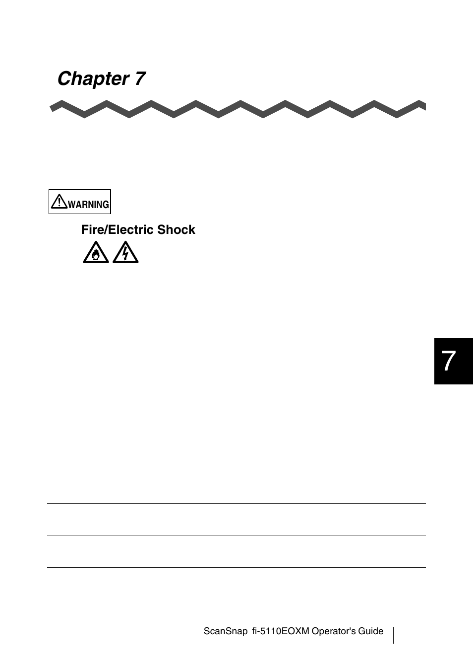 Chapter 7 replacing consumables, Chapter 7, Replacing consumables | FUJITSU fi-5110EOXM User Manual | Page 101 / 121