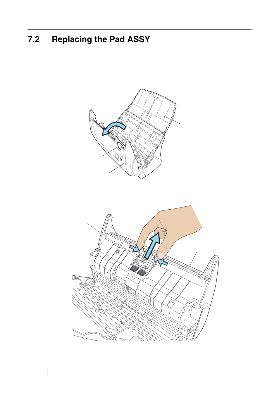 2 replacing the pad assy | FUJITSU fi-5110EOXM User Manual | Page 104 / 121