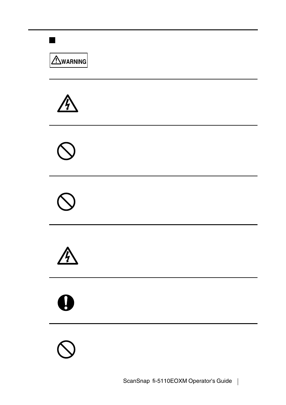 Safety precautions | FUJITSU fi-5110EOXM User Manual | Page 13 / 121