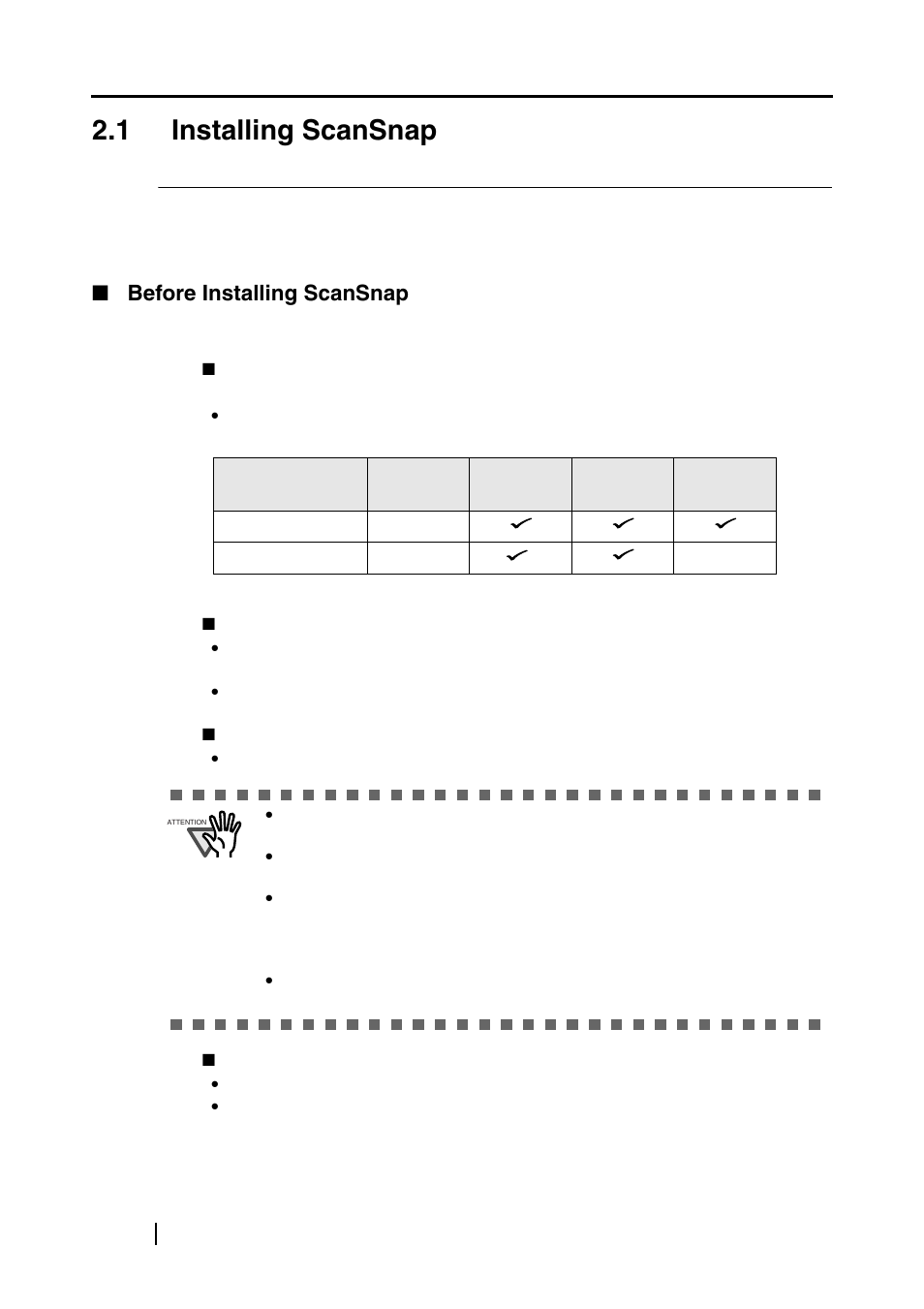 1 installing scansnap, Before installing scansnap | FUJITSU fi-5110EOXM User Manual | Page 22 / 121