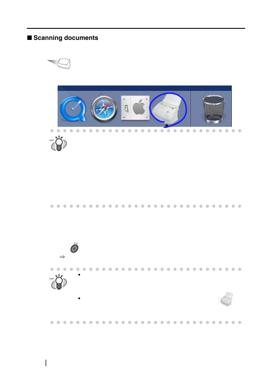 Scanning documents, 22 ■ scanning documents | FUJITSU fi-5110EOXM User Manual | Page 38 / 121