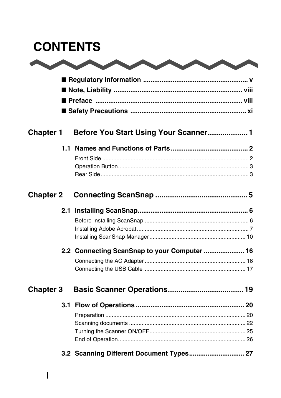 FUJITSU fi-5110EOXM User Manual | Page 4 / 121