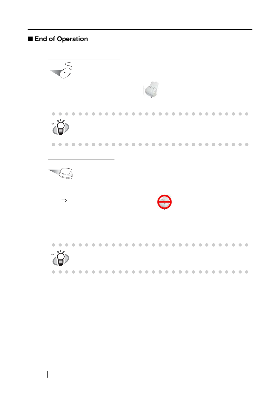 End of operation, 26 ■ end of operation | FUJITSU fi-5110EOXM User Manual | Page 42 / 121