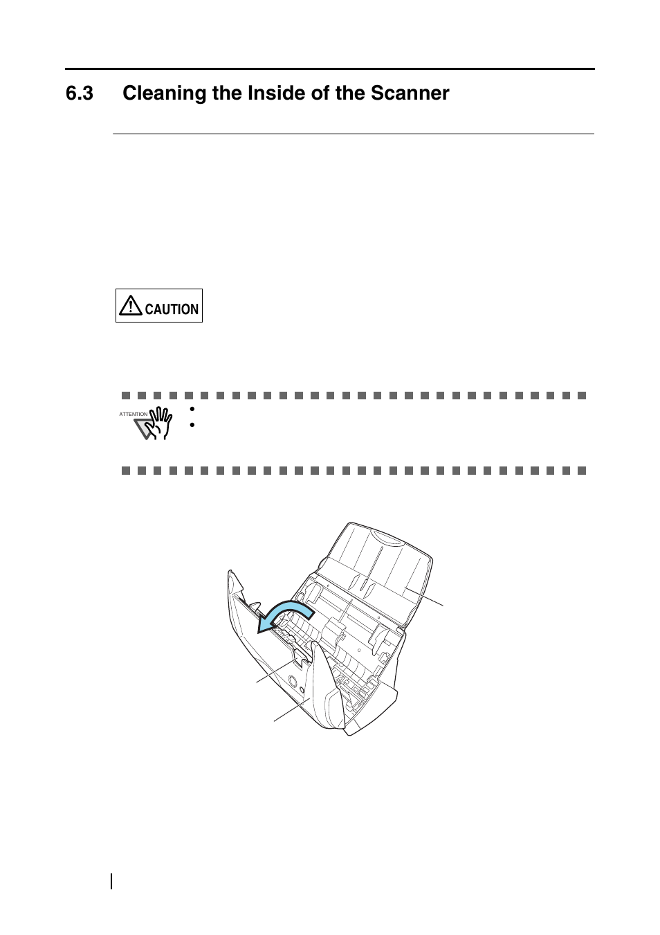 3 cleaning the inside of the scanner | FUJITSU fi-5110EOXM User Manual | Page 96 / 121