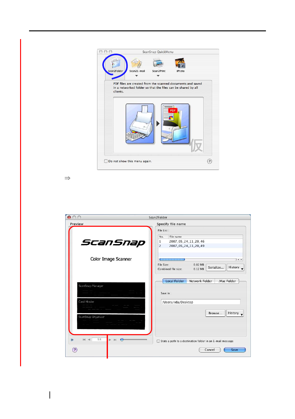 FUJITSU ScanSnap Color Image Scanner S510M User Manual | Page 110 / 171