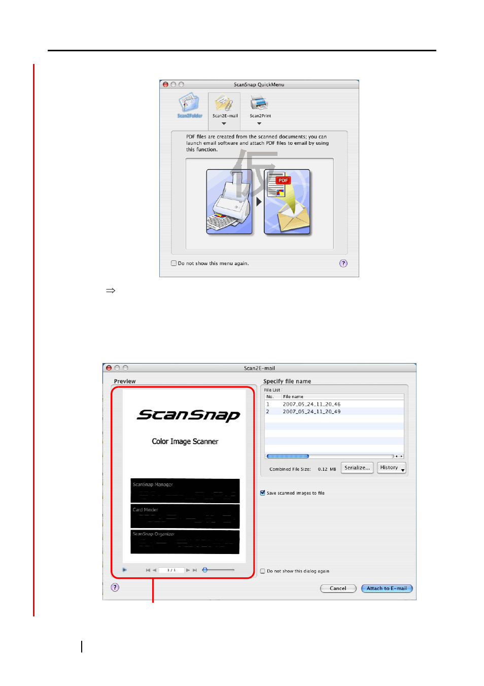 FUJITSU ScanSnap Color Image Scanner S510M User Manual | Page 120 / 171