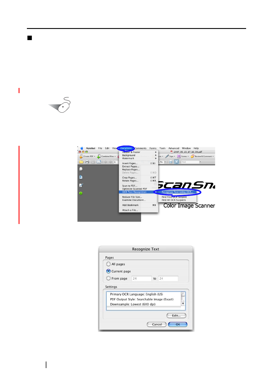 FUJITSU ScanSnap Color Image Scanner S510M User Manual | Page 96 / 171