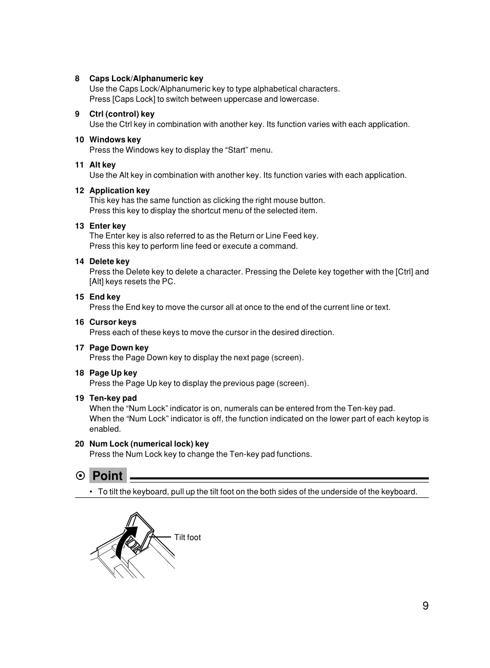 Point | FUJITSU 500 User Manual | Page 20 / 80