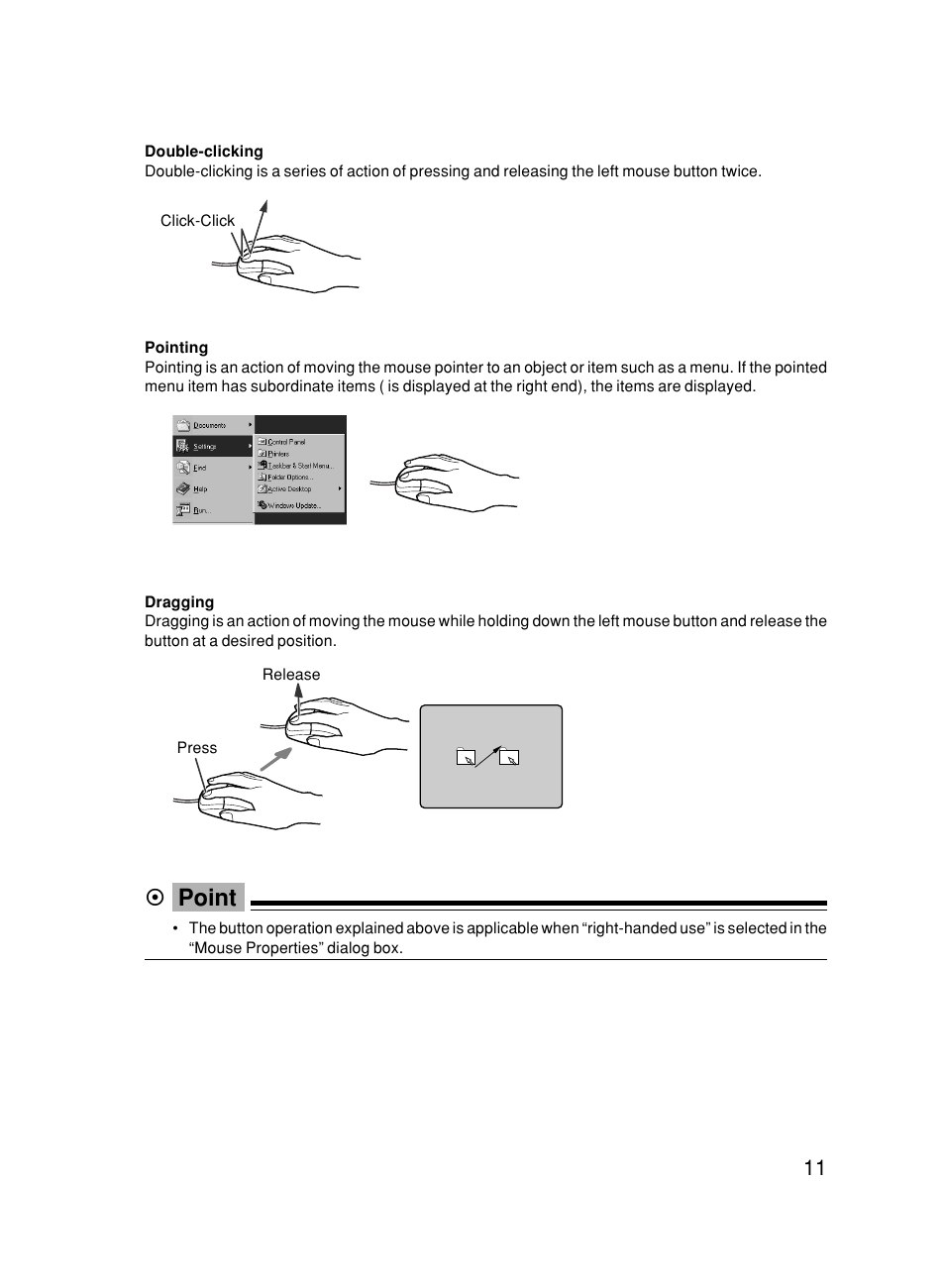 Point | FUJITSU 500 User Manual | Page 22 / 80