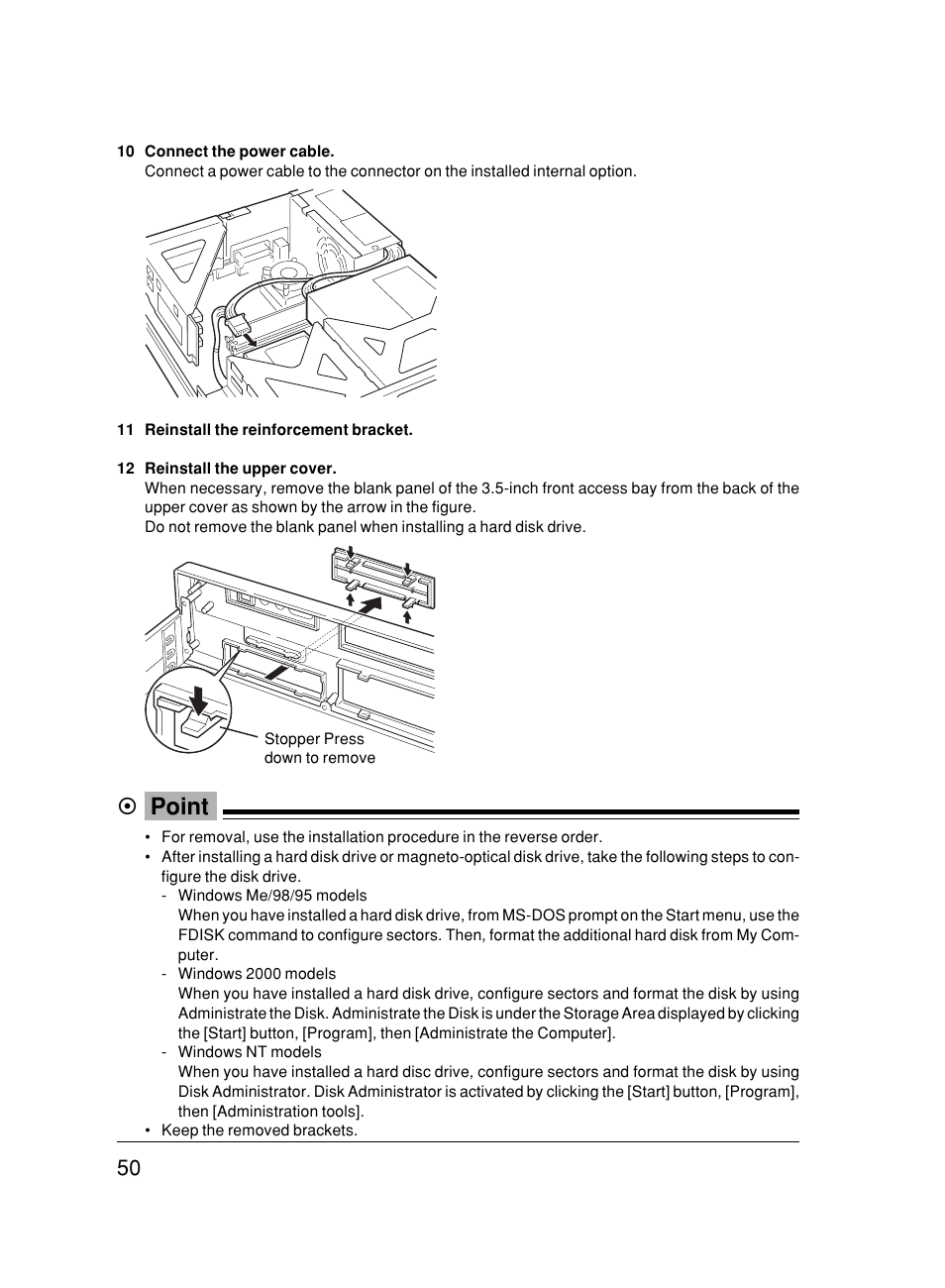 Point | FUJITSU 500 User Manual | Page 61 / 80