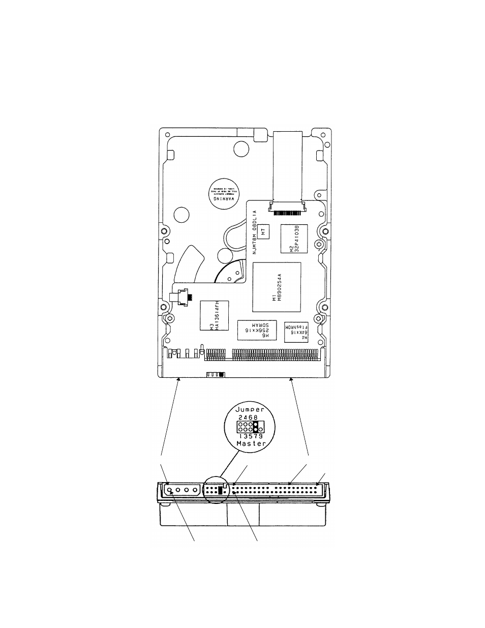 4 jumper settings, 1 location of setting jumpers | FUJITSU MPD3XXXAH User Manual | Page 41 / 191