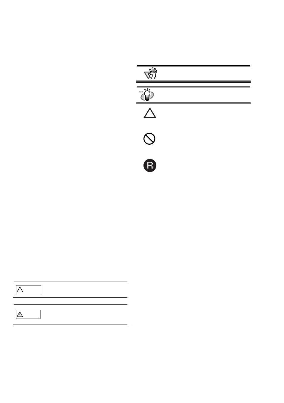 Conventions, Bescheinigung des herstellers / importeurs, Use in high-safety applications | Warning indications used in this manual, Symbols used in this manual, Screen examples in this manual, About maintenance | FUJITSU FI-553PR User Manual | Page 4 / 16