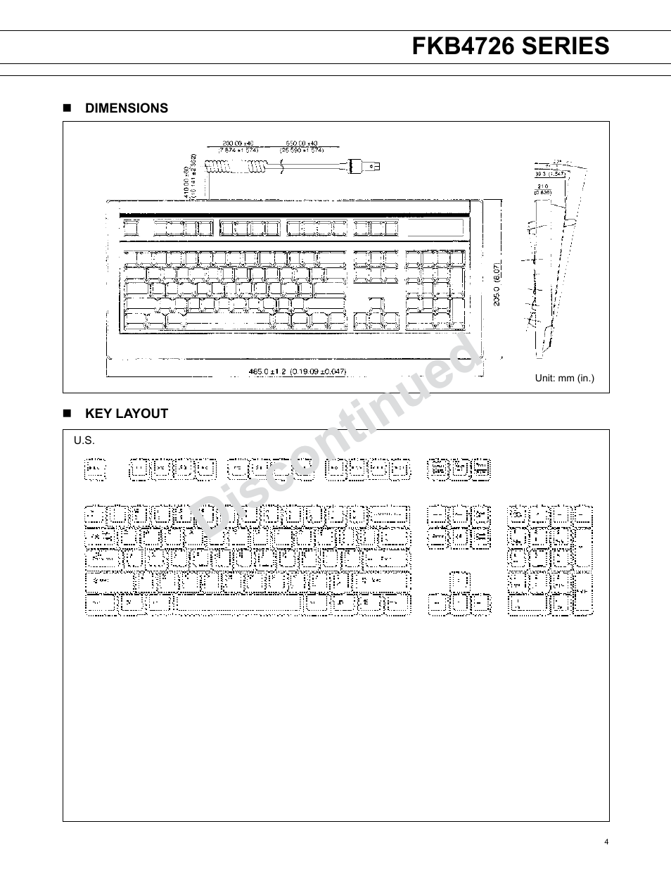 Discontinued, Fkb4726 series | FUJITSU FKB4726 SERIES User Manual | Page 4 / 5