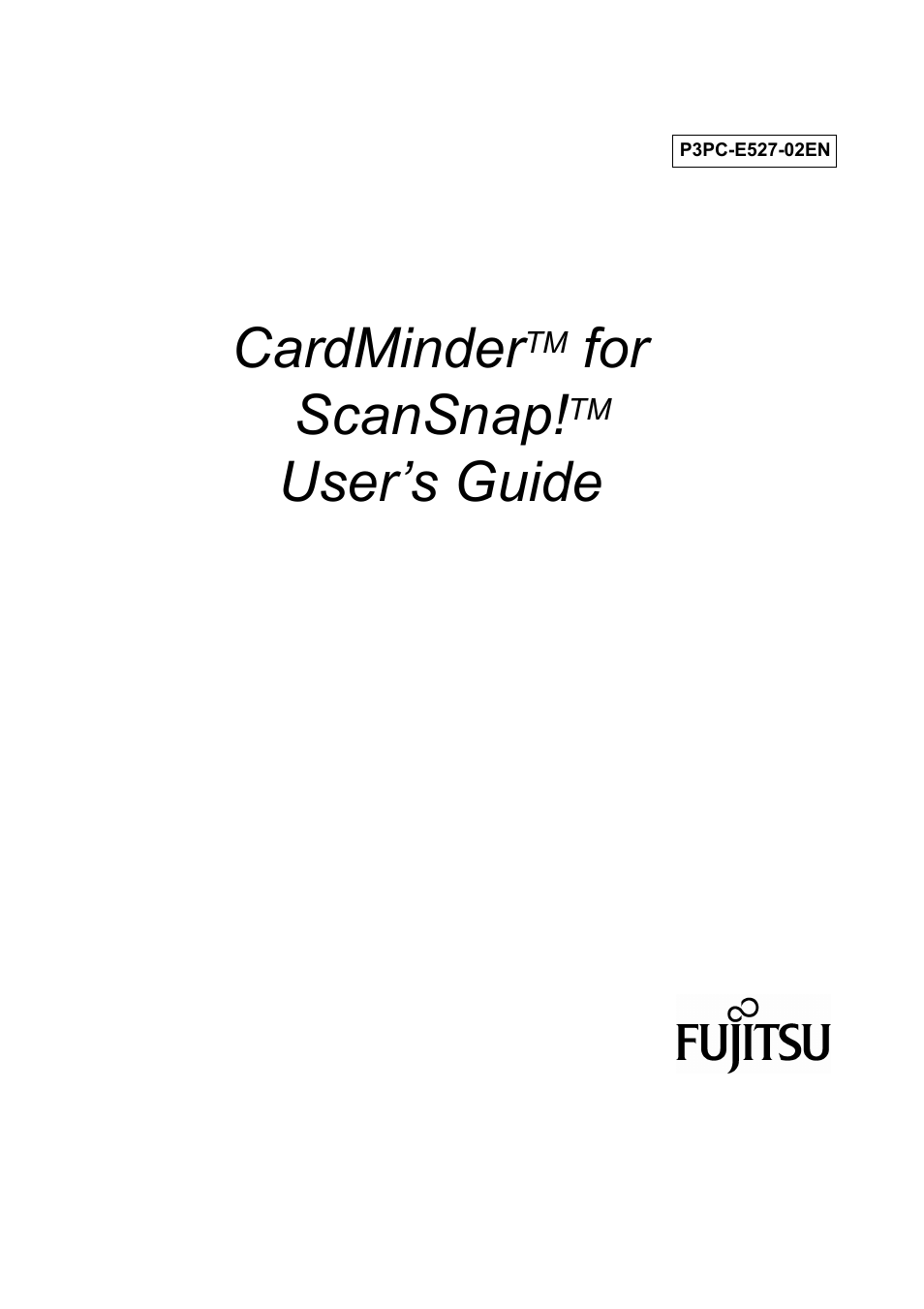 FUJITSU CardMinder User Manual | 46 pages