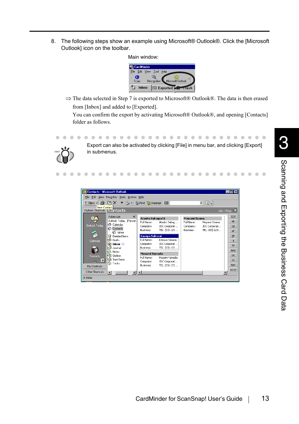 FUJITSU CardMinder User Manual | Page 19 / 46