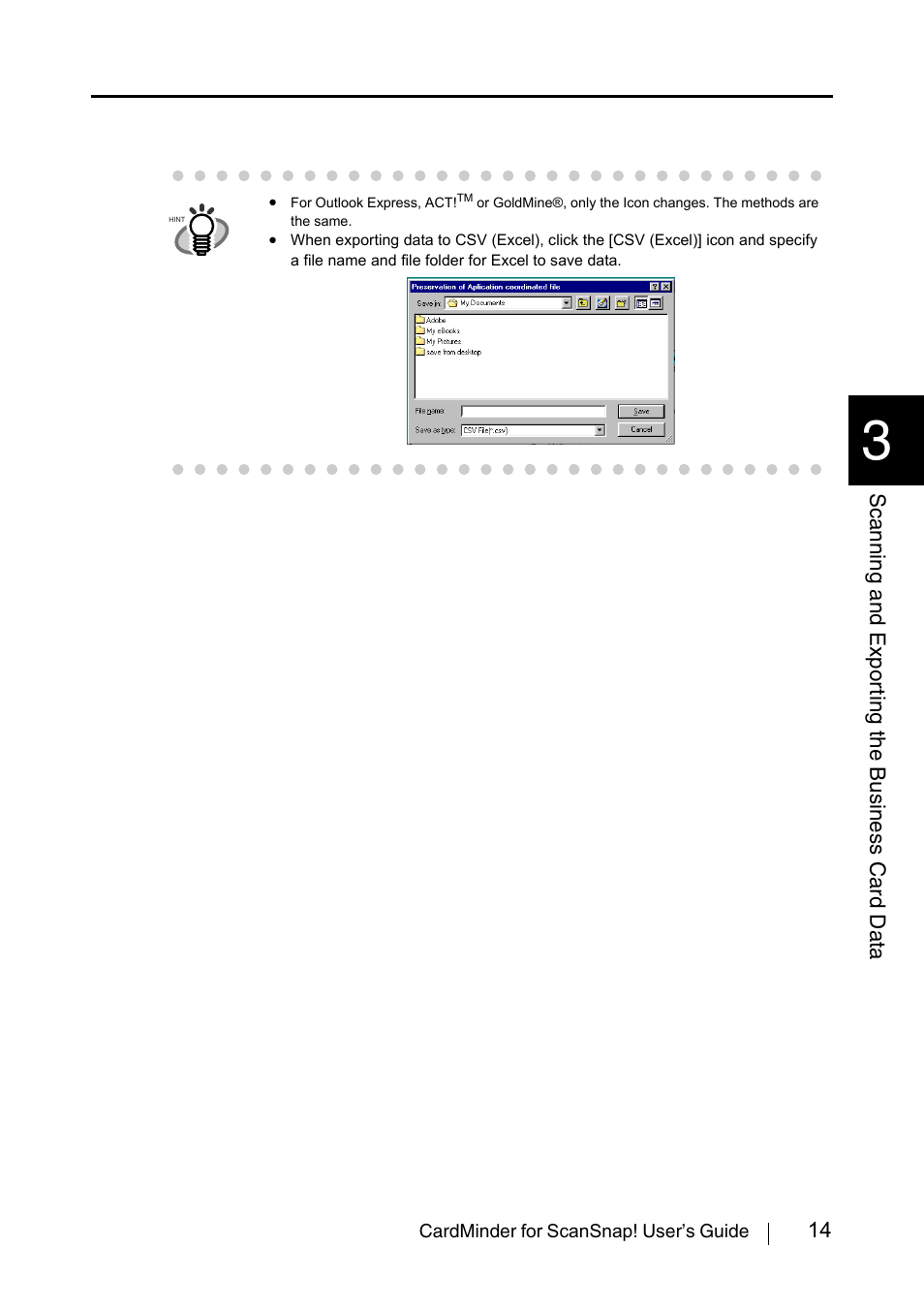 FUJITSU CardMinder User Manual | Page 20 / 46