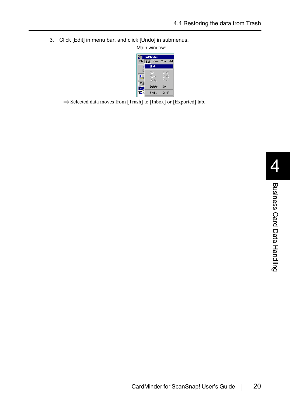 FUJITSU CardMinder User Manual | Page 26 / 46
