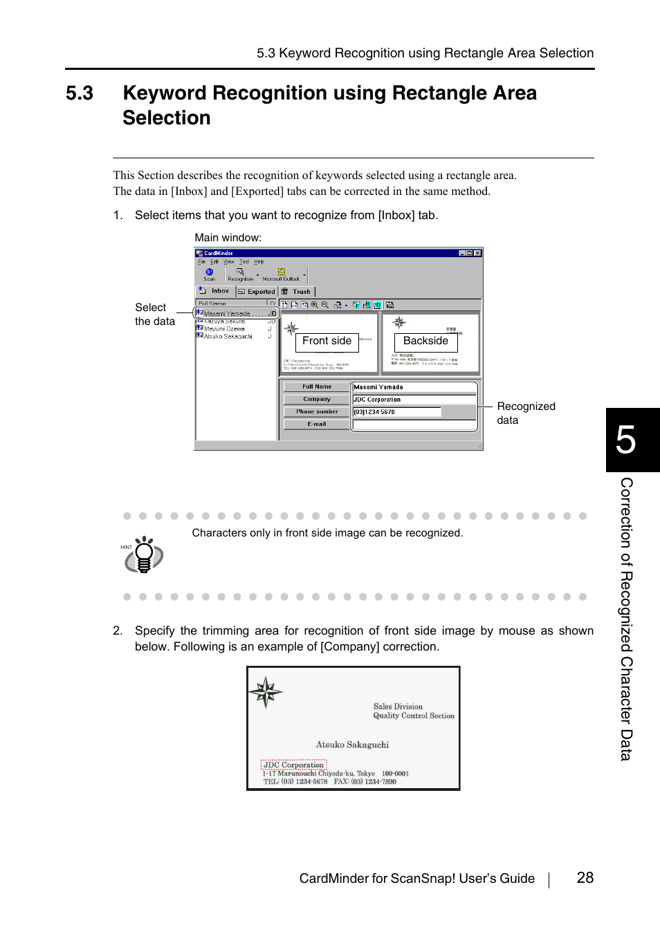Or 5.3) | FUJITSU CardMinder User Manual | Page 34 / 46