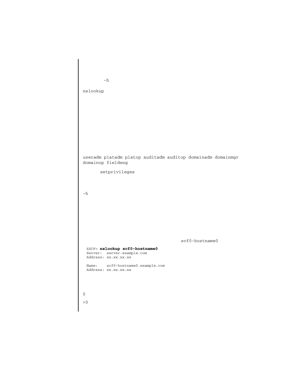 Nslookup | FUJITSU SPARC ENTERPRISE M4000 User Manual | Page 111 / 444