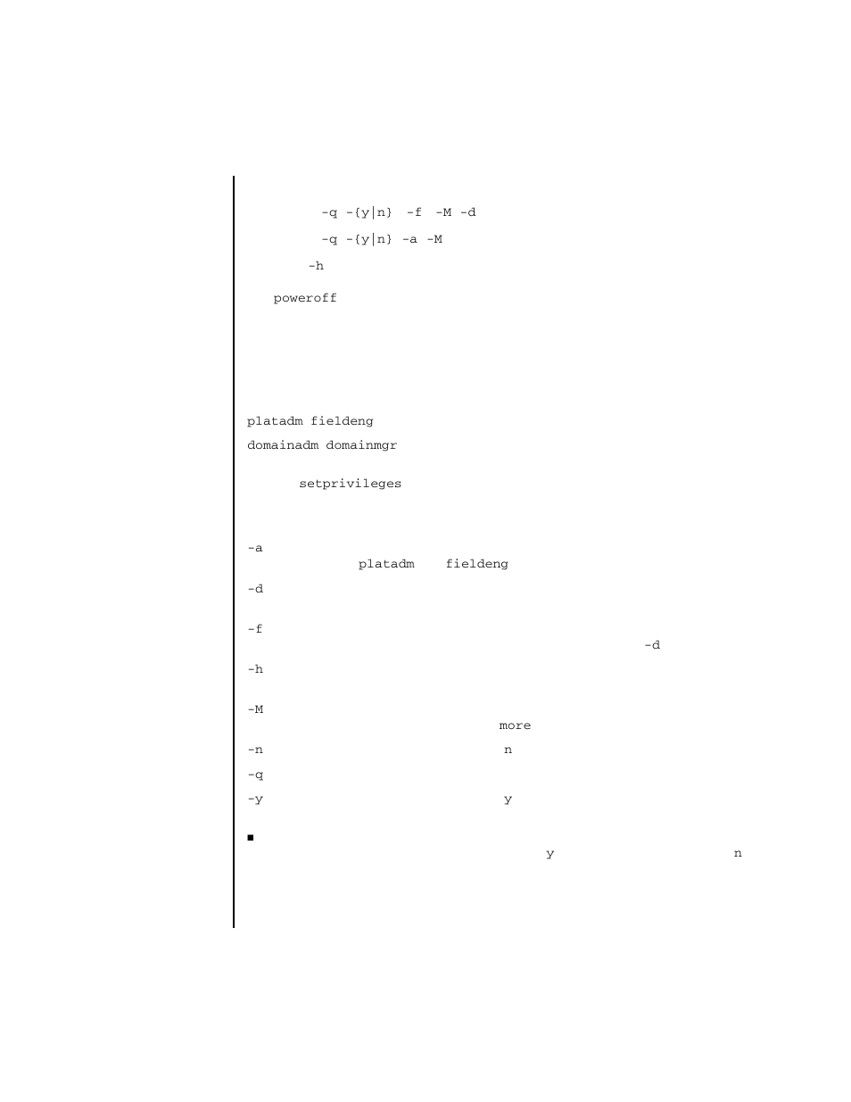 Poweroff | FUJITSU SPARC ENTERPRISE M4000 User Manual | Page 117 / 444