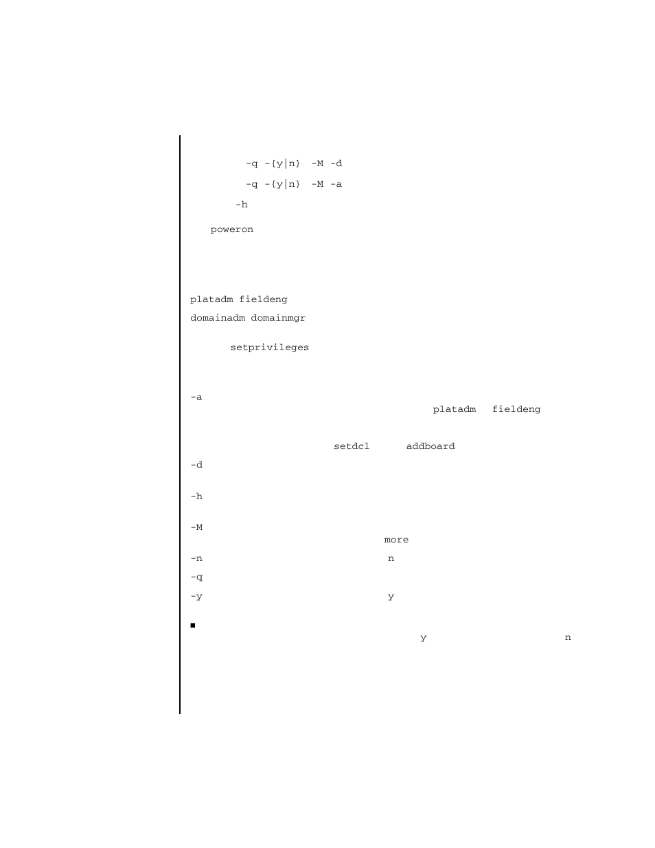 Poweron | FUJITSU SPARC ENTERPRISE M4000 User Manual | Page 121 / 444
