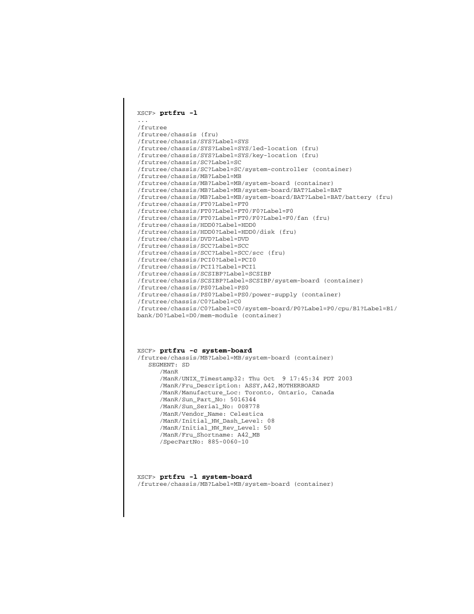 FUJITSU SPARC ENTERPRISE M4000 User Manual | Page 126 / 444