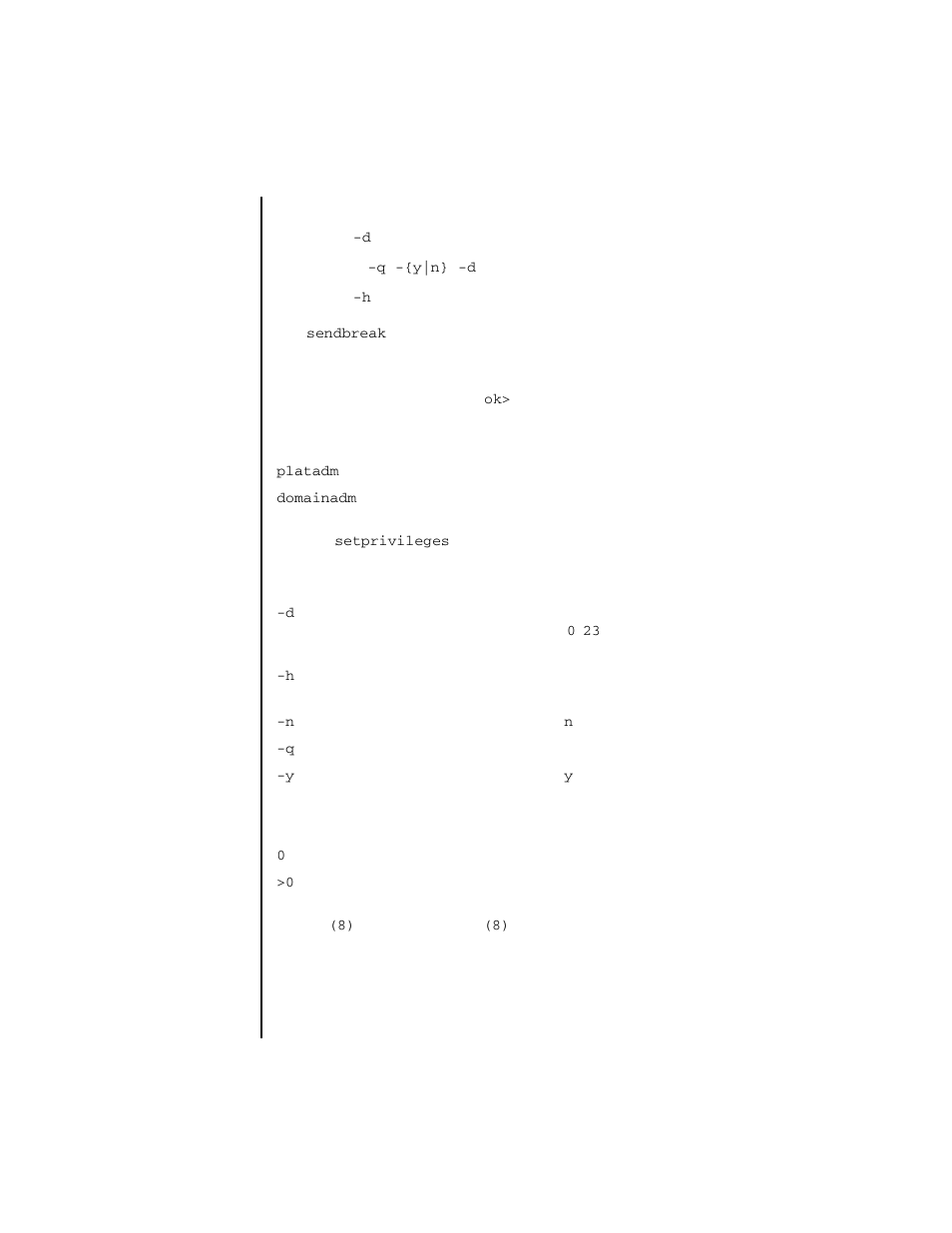 Sendbreak | FUJITSU SPARC ENTERPRISE M4000 User Manual | Page 139 / 444