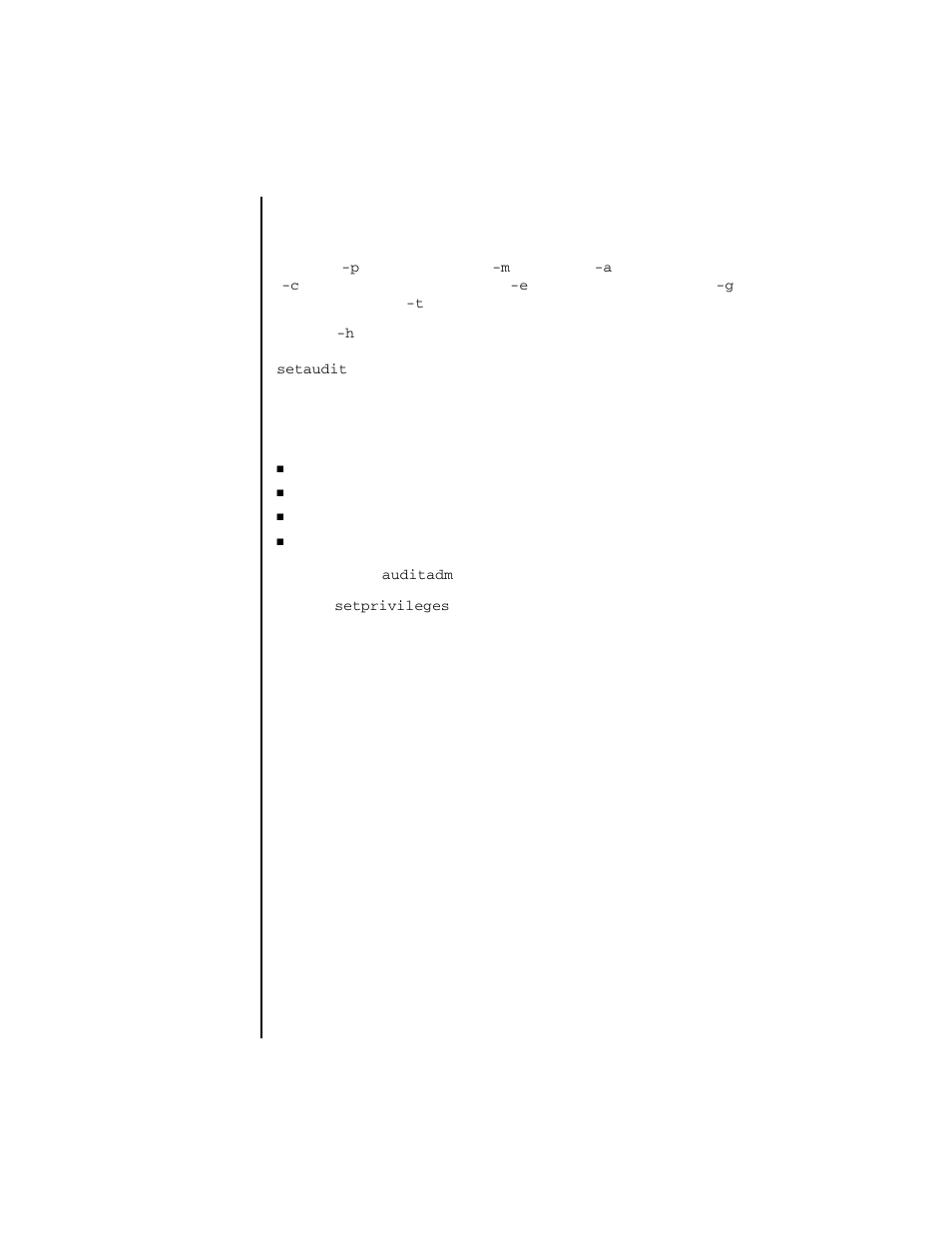 Setaudit | FUJITSU SPARC ENTERPRISE M4000 User Manual | Page 147 / 444