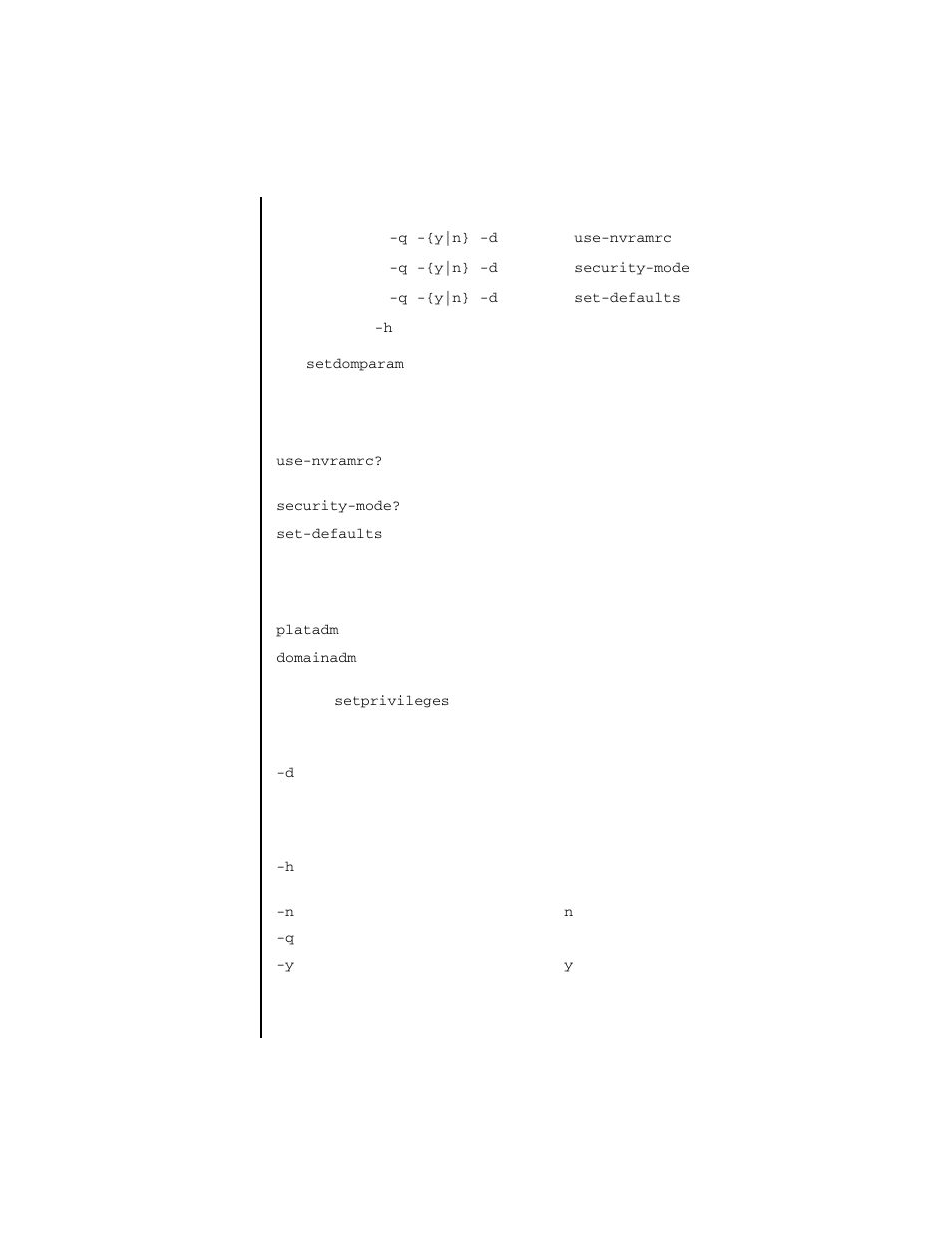 Setdomparam | FUJITSU SPARC ENTERPRISE M4000 User Manual | Page 173 / 444