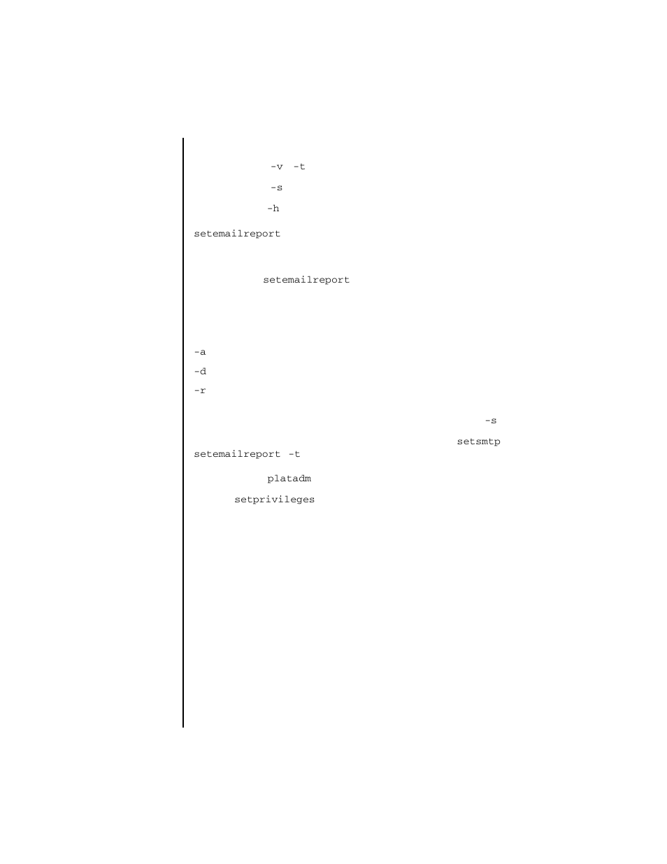 Setemailreport | FUJITSU SPARC ENTERPRISE M4000 User Manual | Page 181 / 444