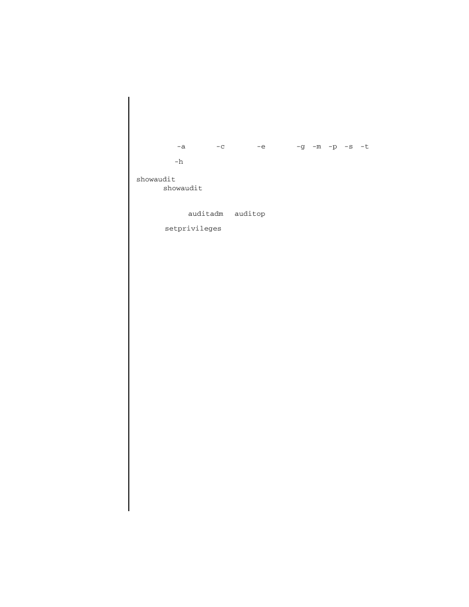 Showaudit | FUJITSU SPARC ENTERPRISE M4000 User Manual | Page 275 / 444