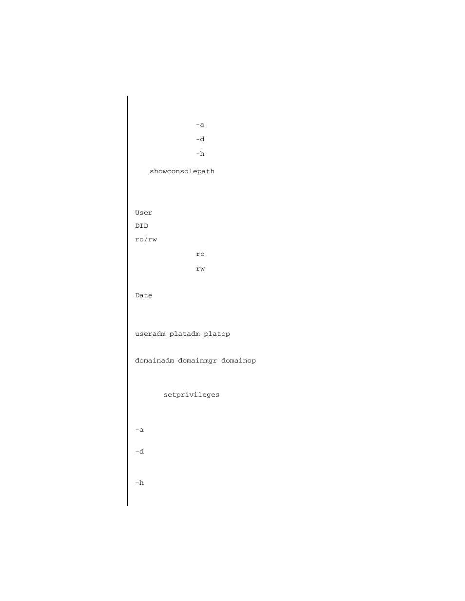 Showconsolepath | FUJITSU SPARC ENTERPRISE M4000 User Manual | Page 295 / 444