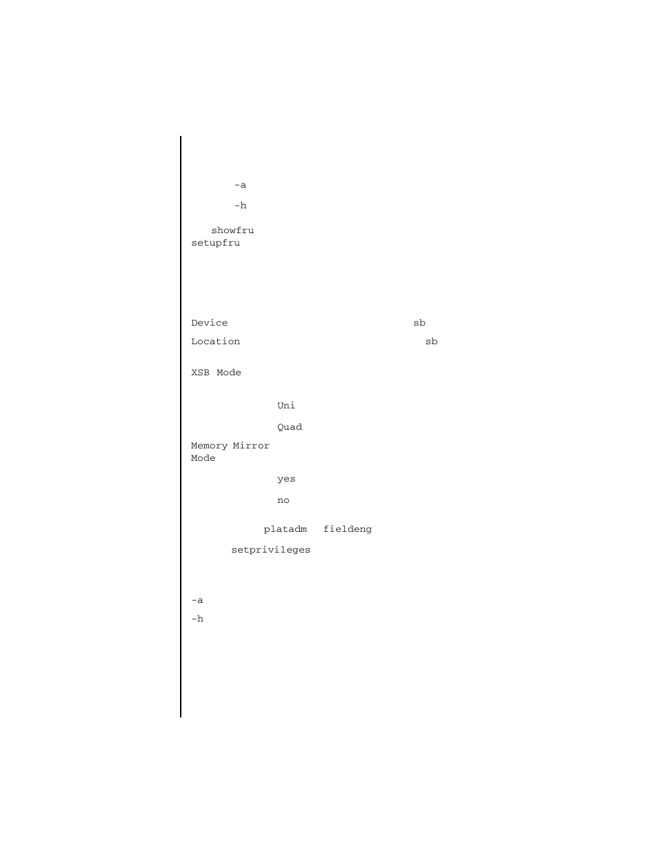 Showfru | FUJITSU SPARC ENTERPRISE M4000 User Manual | Page 327 / 444