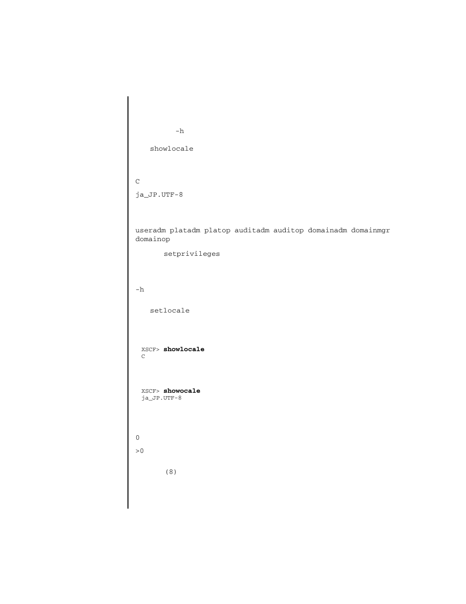 Showlocale | FUJITSU SPARC ENTERPRISE M4000 User Manual | Page 341 / 444