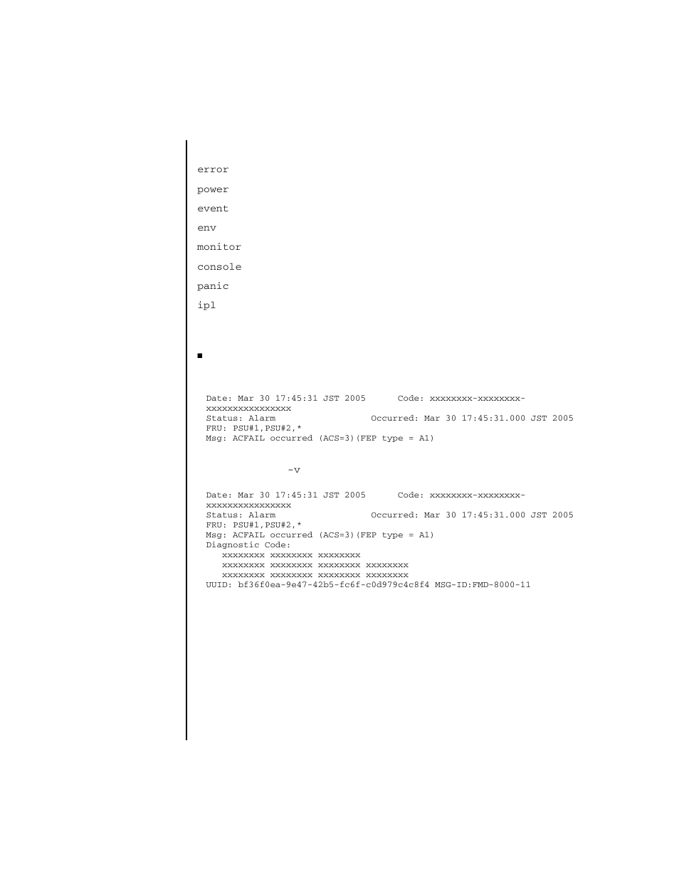 FUJITSU SPARC ENTERPRISE M4000 User Manual | Page 349 / 444