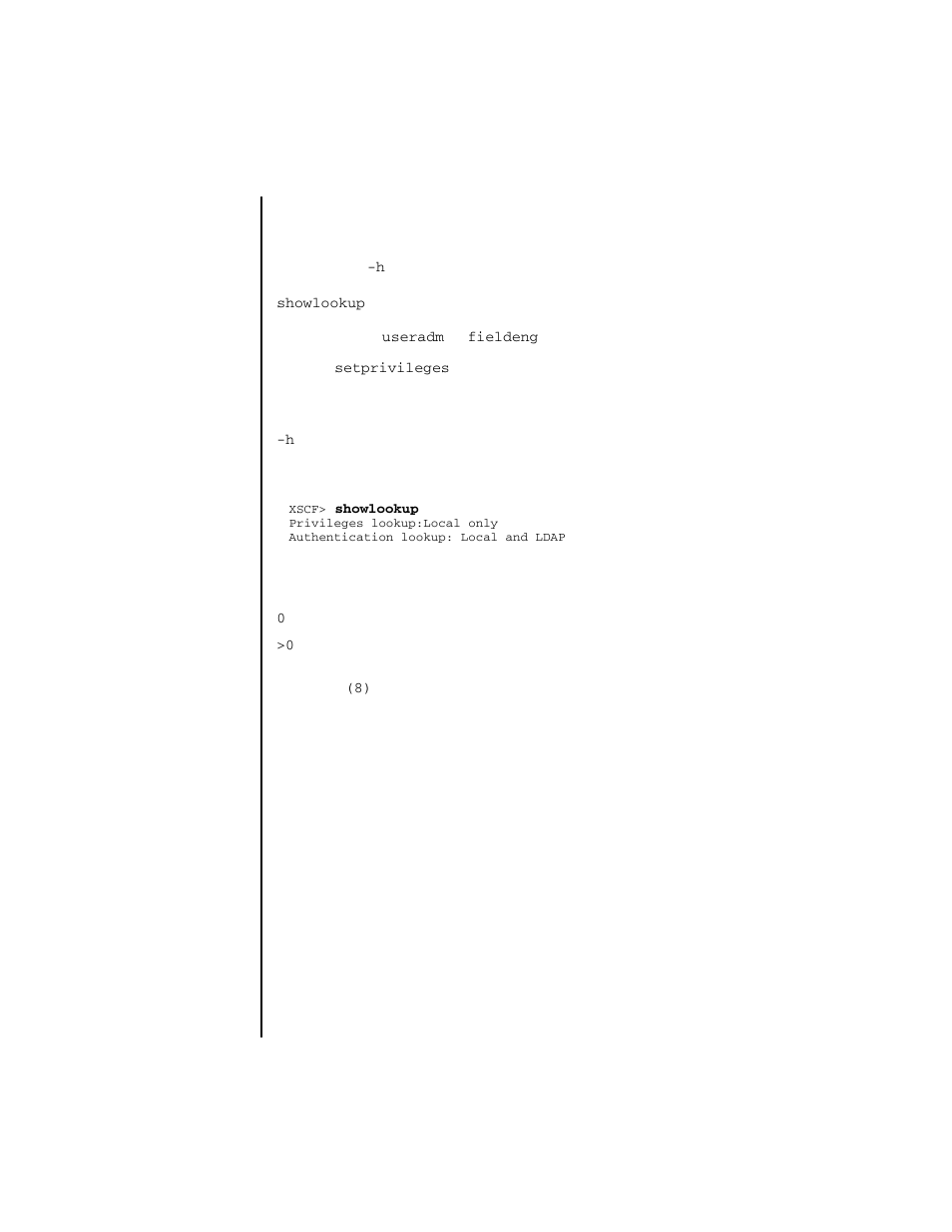 Showlookup | FUJITSU SPARC ENTERPRISE M4000 User Manual | Page 359 / 444