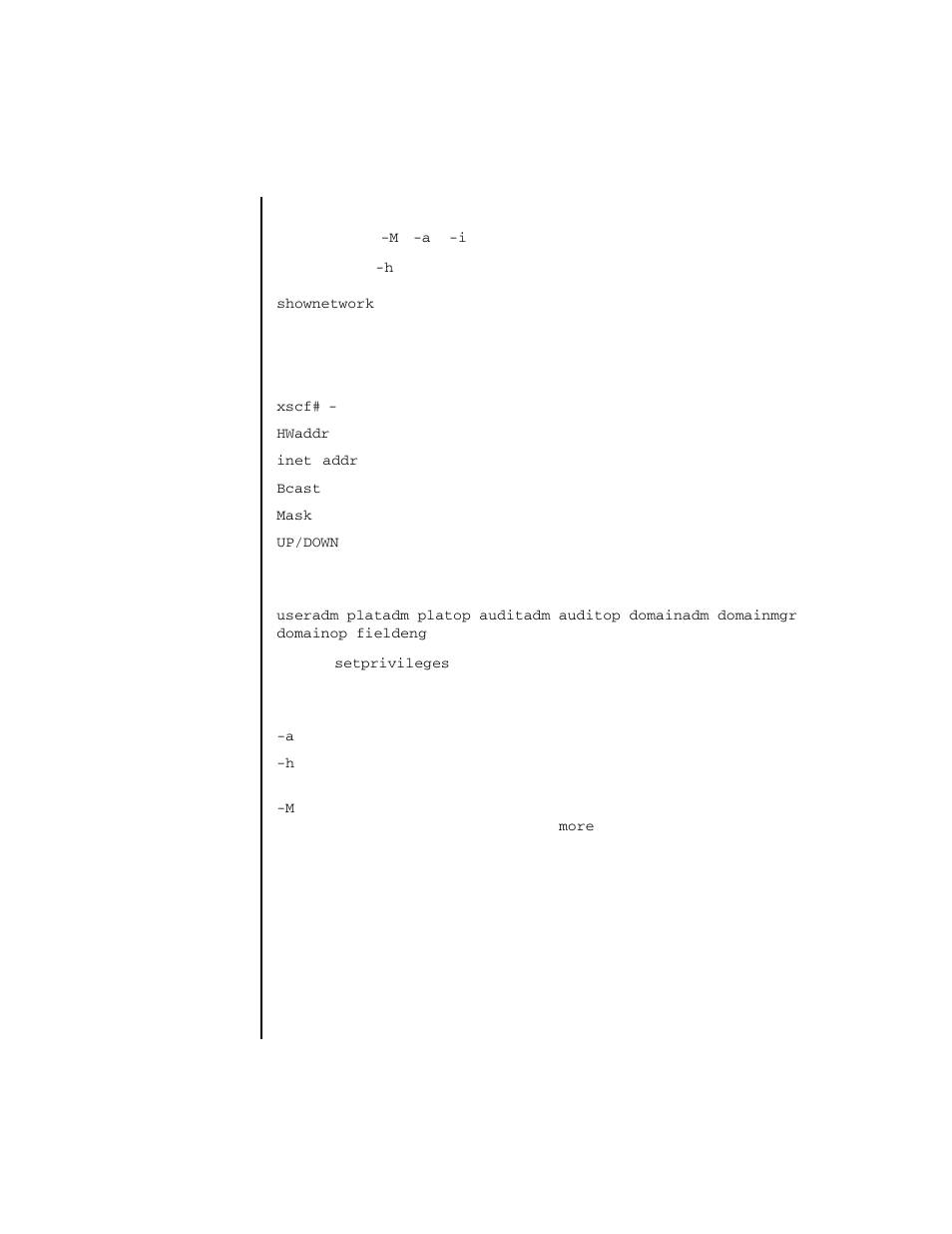 Shownetwork | FUJITSU SPARC ENTERPRISE M4000 User Manual | Page 365 / 444