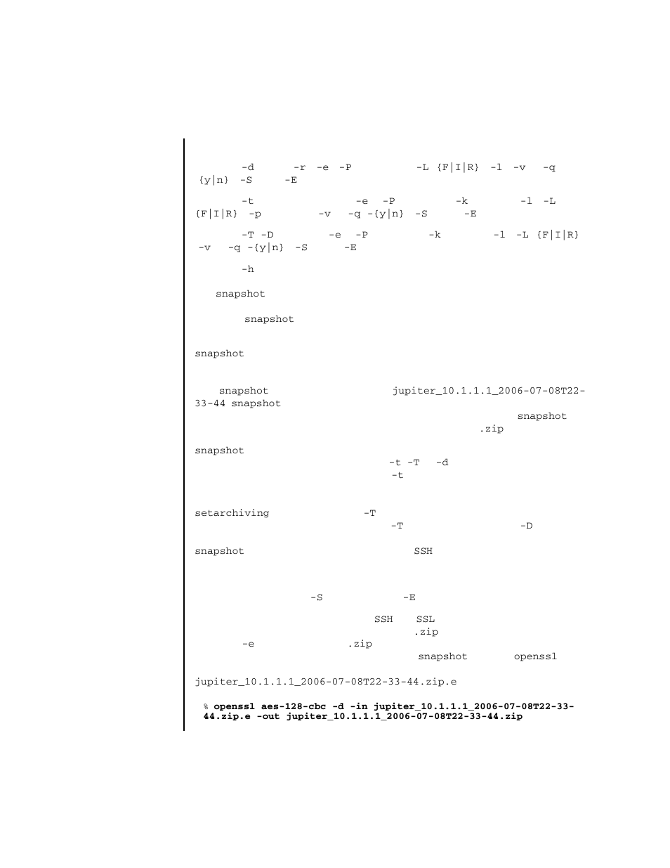 Snapshot | FUJITSU SPARC ENTERPRISE M4000 User Manual | Page 411 / 444