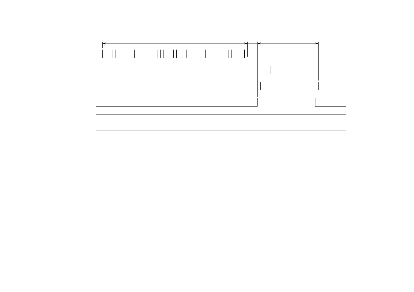 Figure 6.6 control command sequence (3/4), Less than 500 ms t | FUJITSU 50FH5037E-02 User Manual | Page 121 / 142