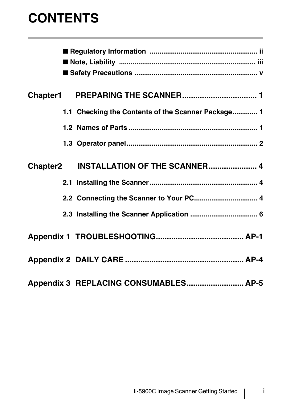 FUJITSU fi-5900C User Manual | Page 3 / 30