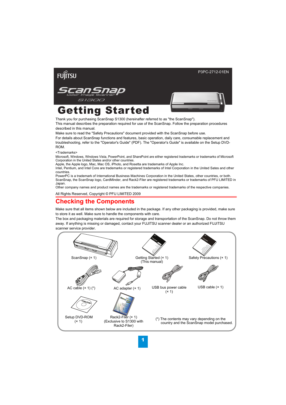 FUJITSU ScanSnap S1300 User Manual | 8 pages