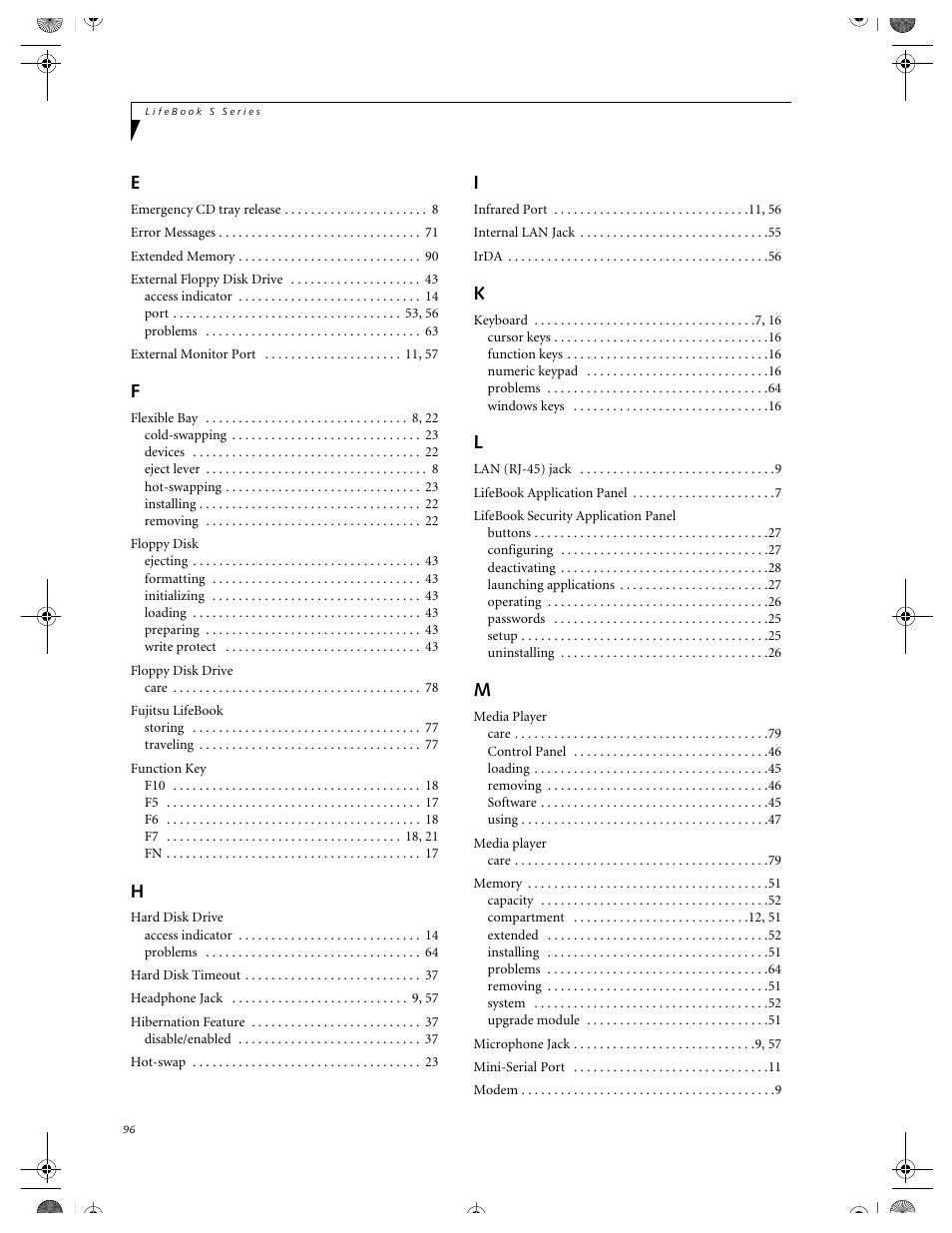 FUJITSU DVD Player User Manual | Page 106 / 108