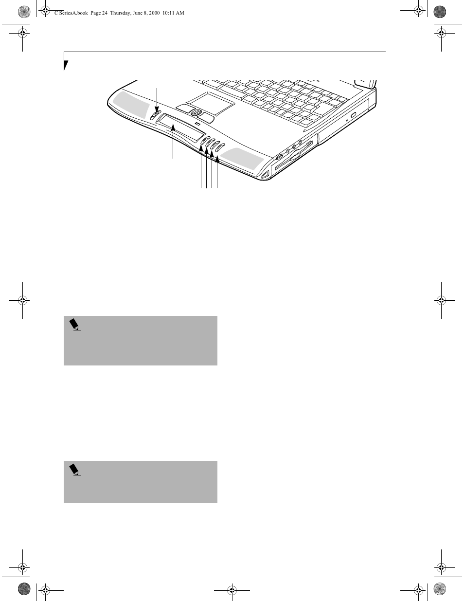 Lifebook application panel, Selector switch, Application launch cd player buttons | Coolview display, Configuring your lifebook application panel | FUJITSU LIFEBOOK C6577 User Manual | Page 32 / 102