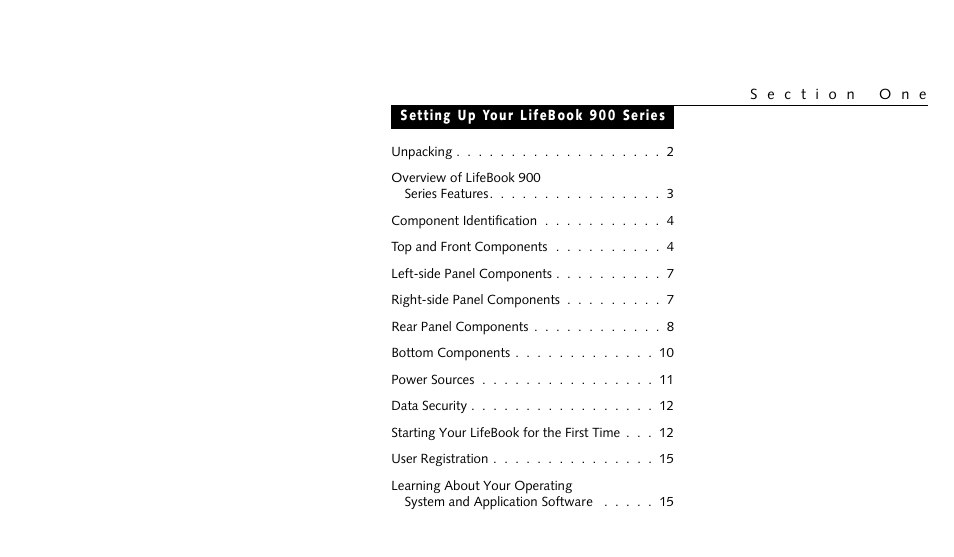 FUJITSU LIFEBOOK 990TX2 User Manual | Page 12 / 209