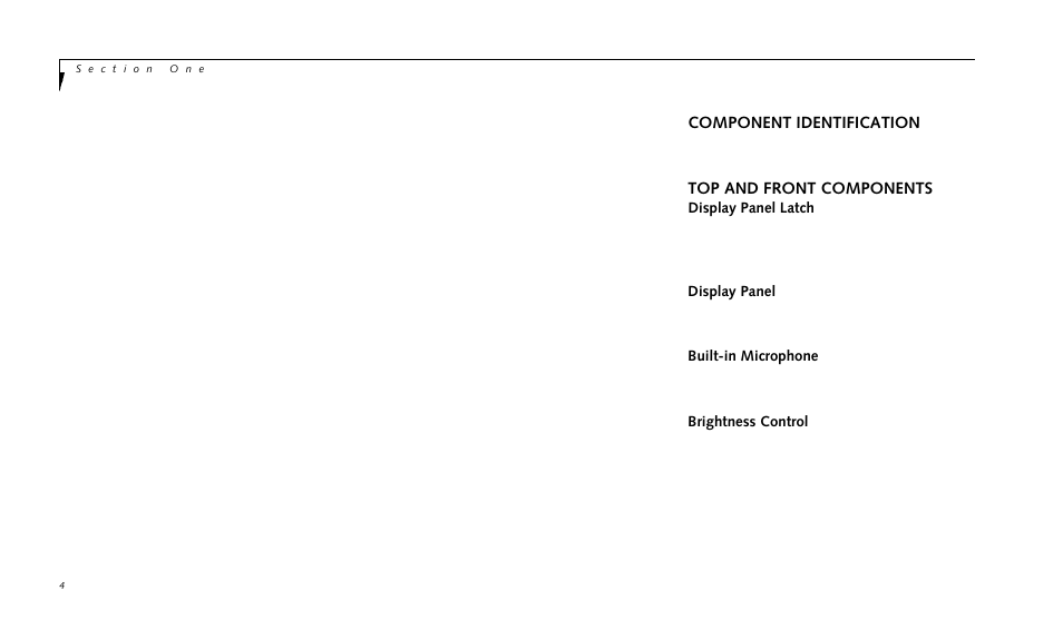 Component identification, Top and front components | FUJITSU LIFEBOOK 990TX2 User Manual | Page 15 / 209
